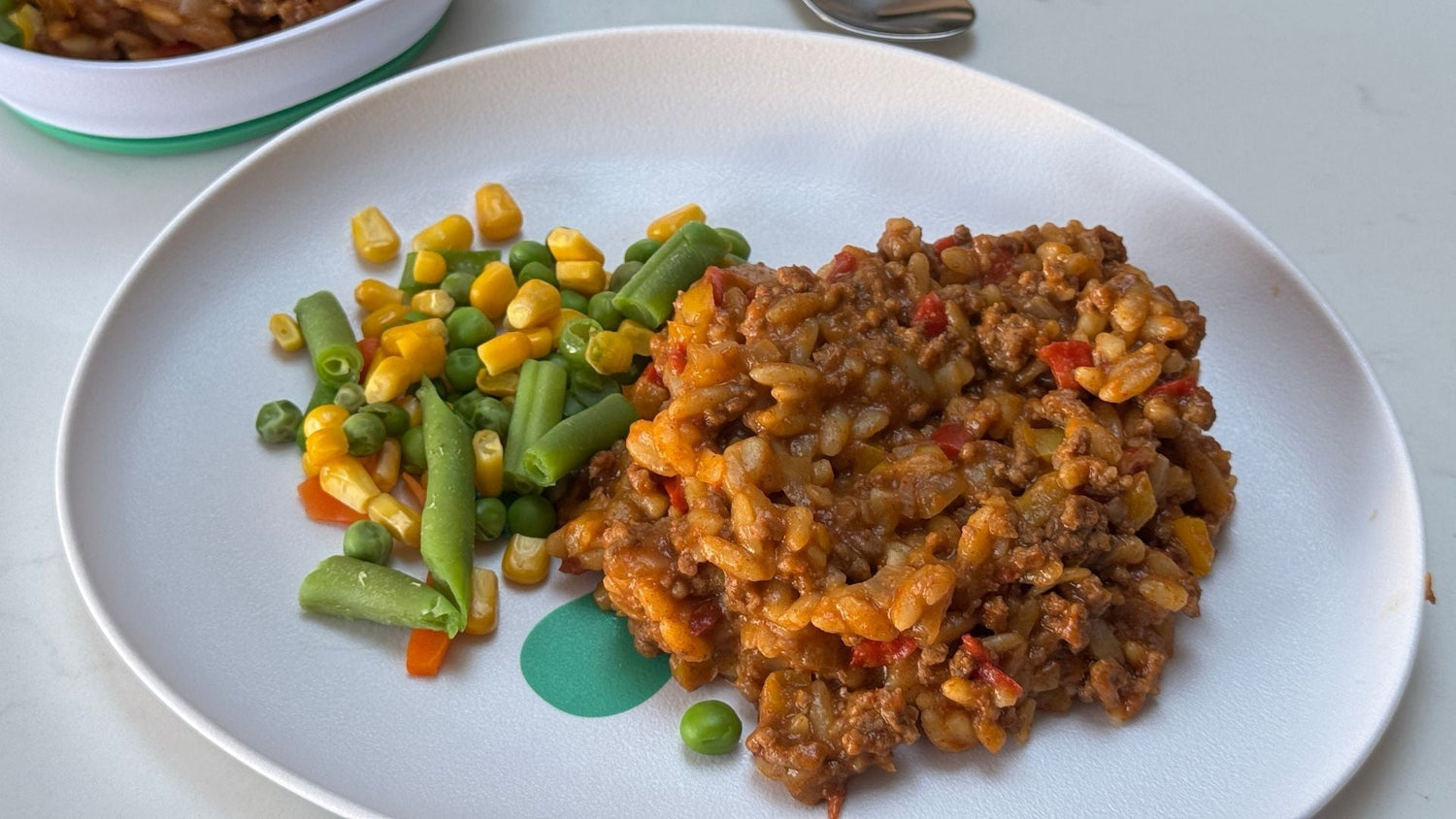 plate of One-Pot Beef and Orzo Delight - a recipe by doddl
