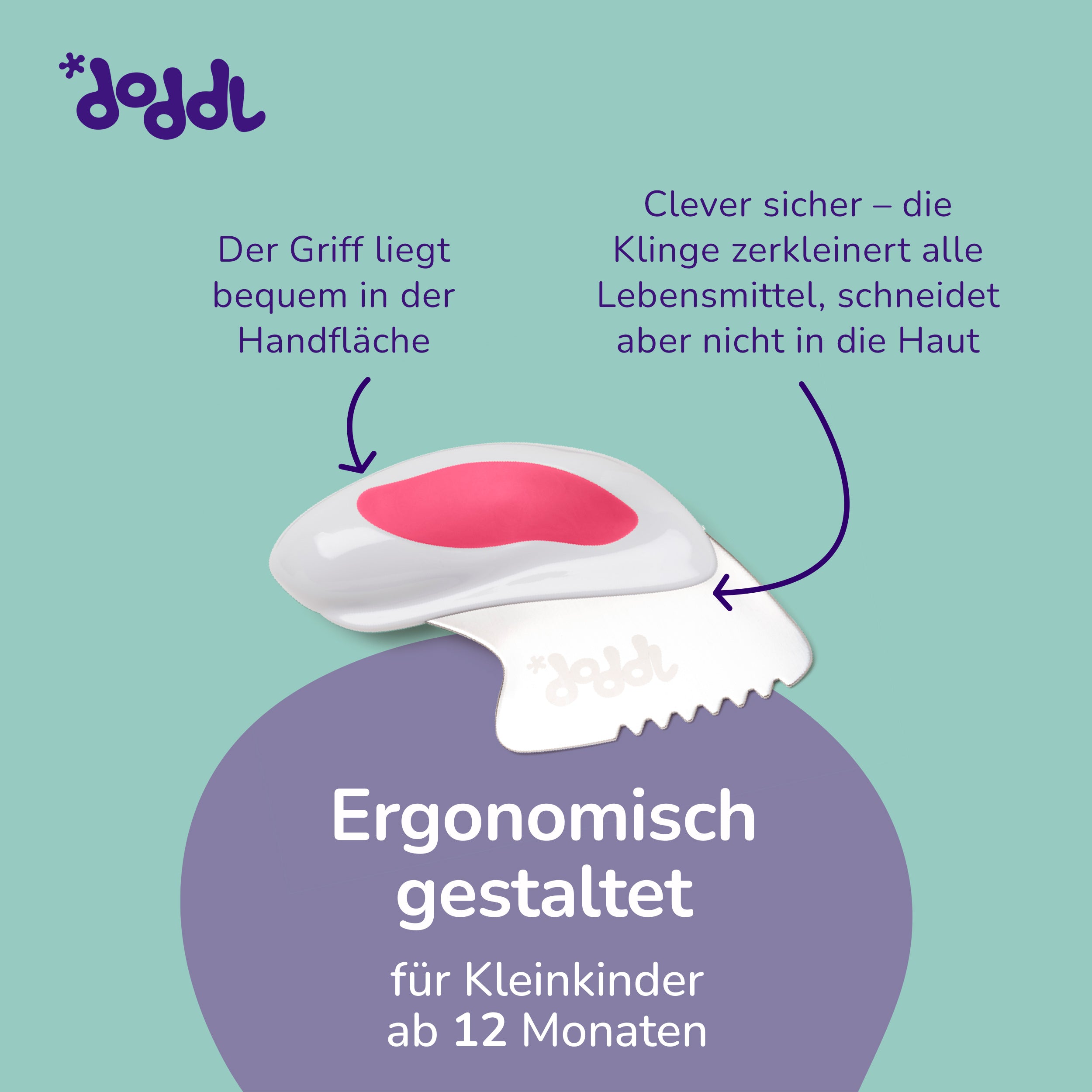 doddl Messer-, Löffel- und Gabelset für Kleinkinder