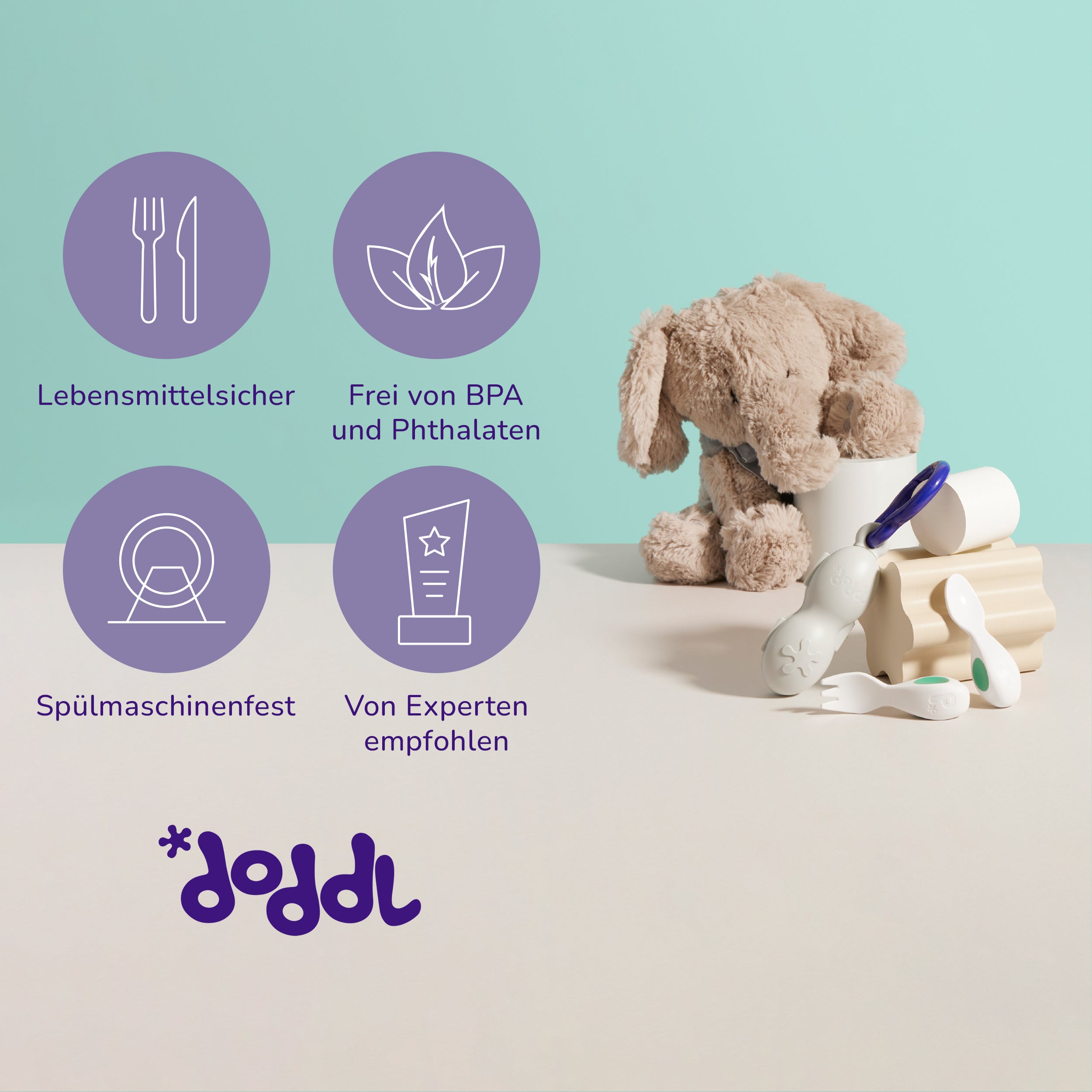 doddl baby besteck set und fall