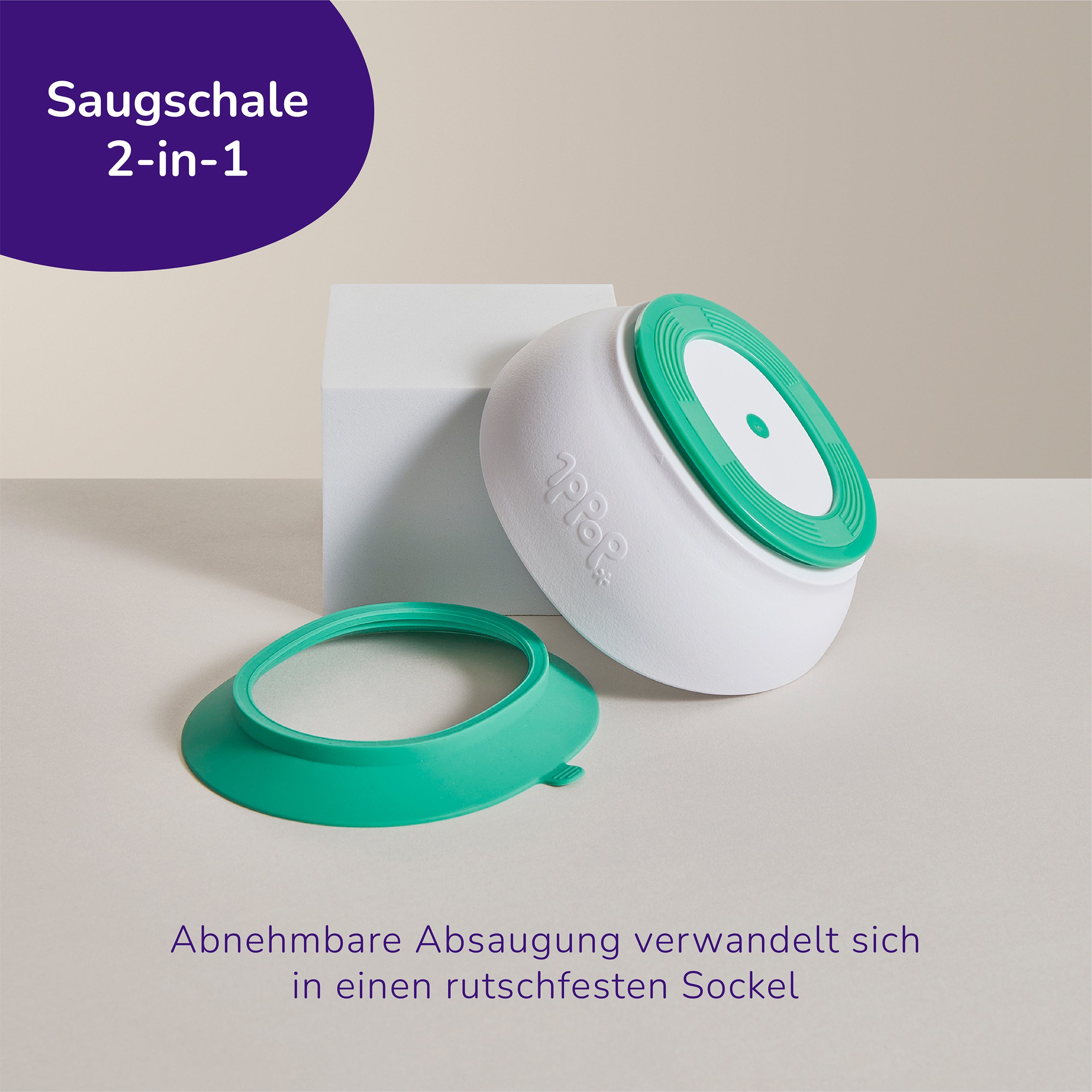 doddl 2-in-1 Kleinkind- und Baby-Saugnapf
