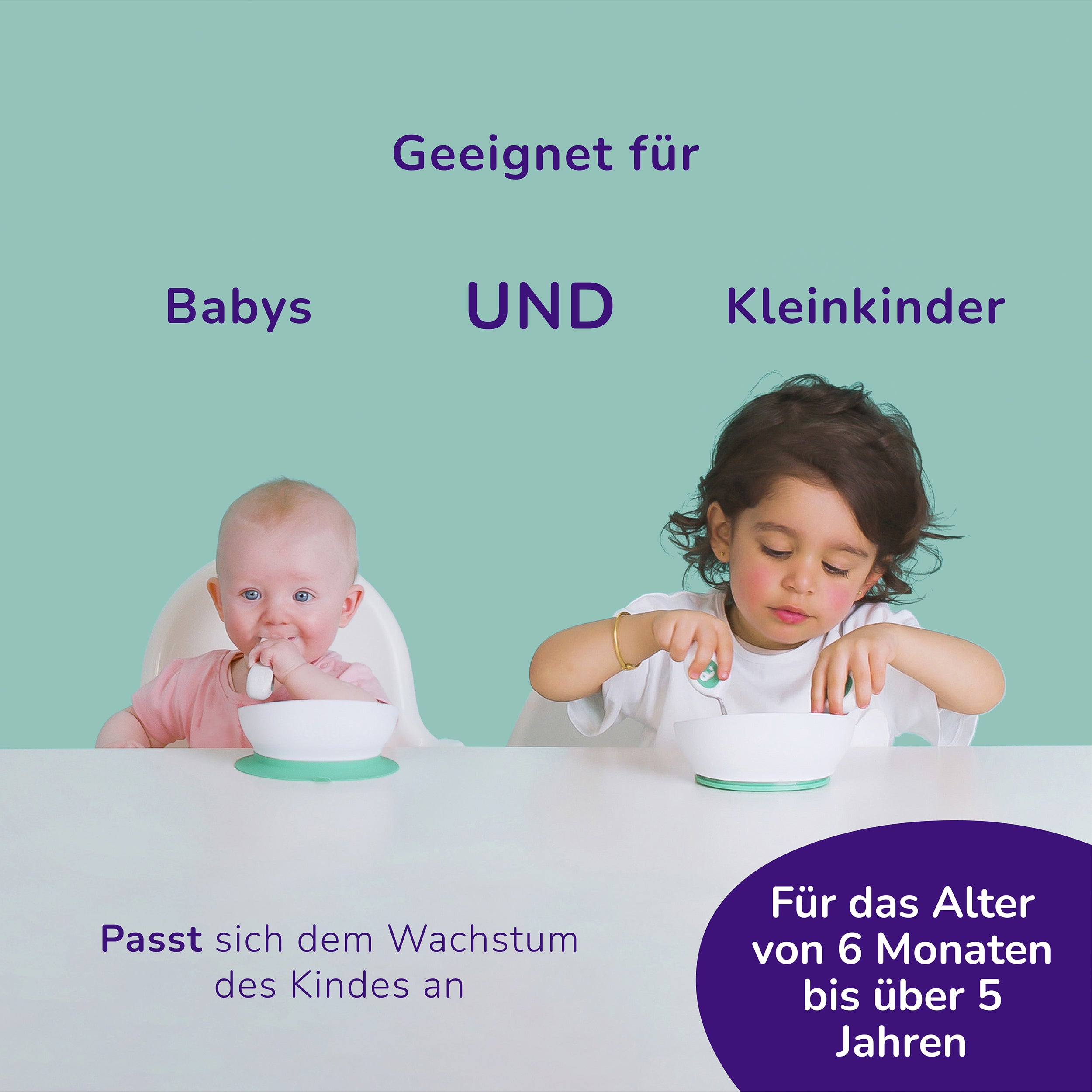 doddl 2-in-1 Kleinkind- und Baby-Saugnapf