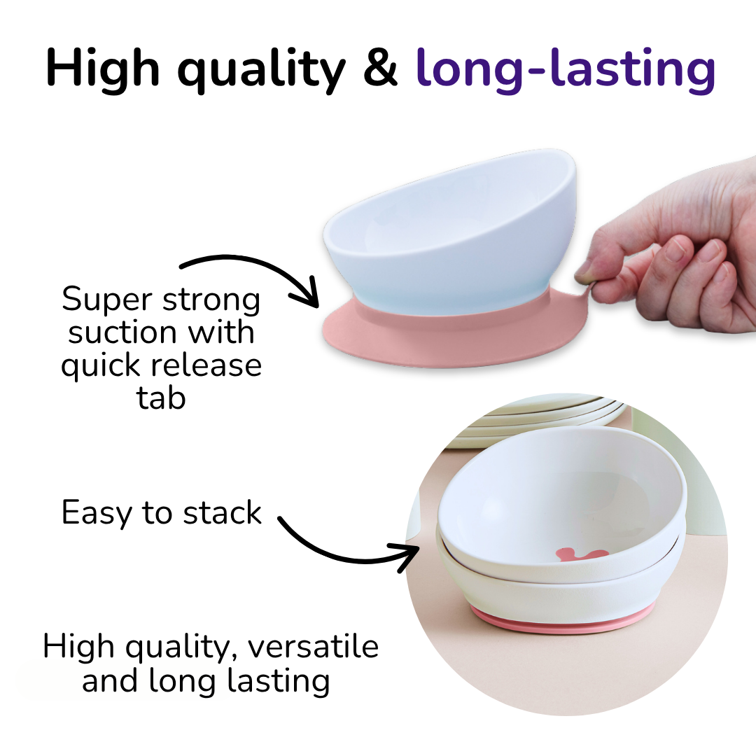 doddl 2-in-1 suction bowl 2-pack