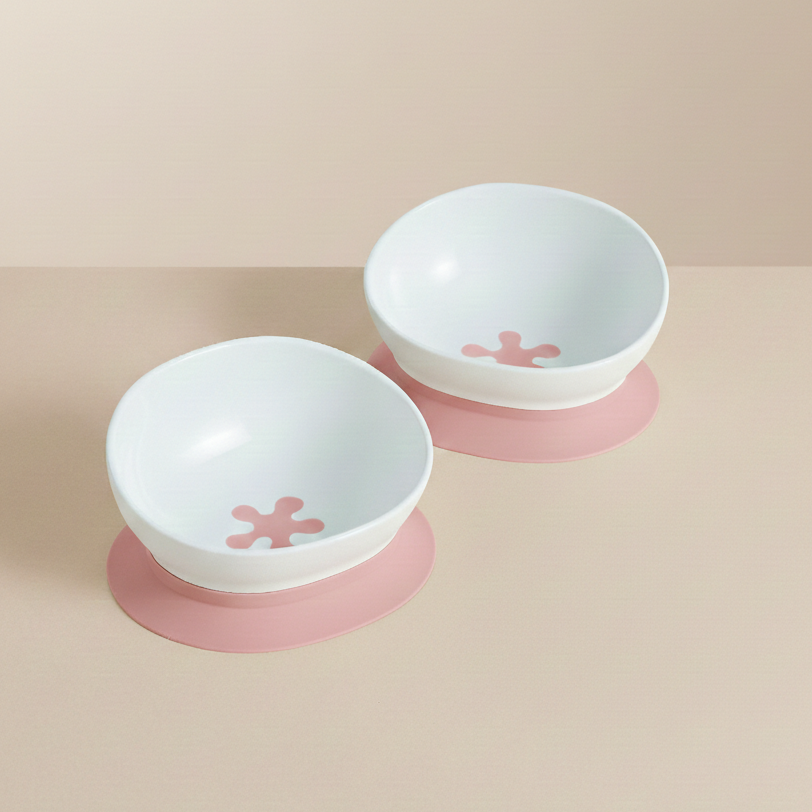 2 doddl bowls in Dusky Rose