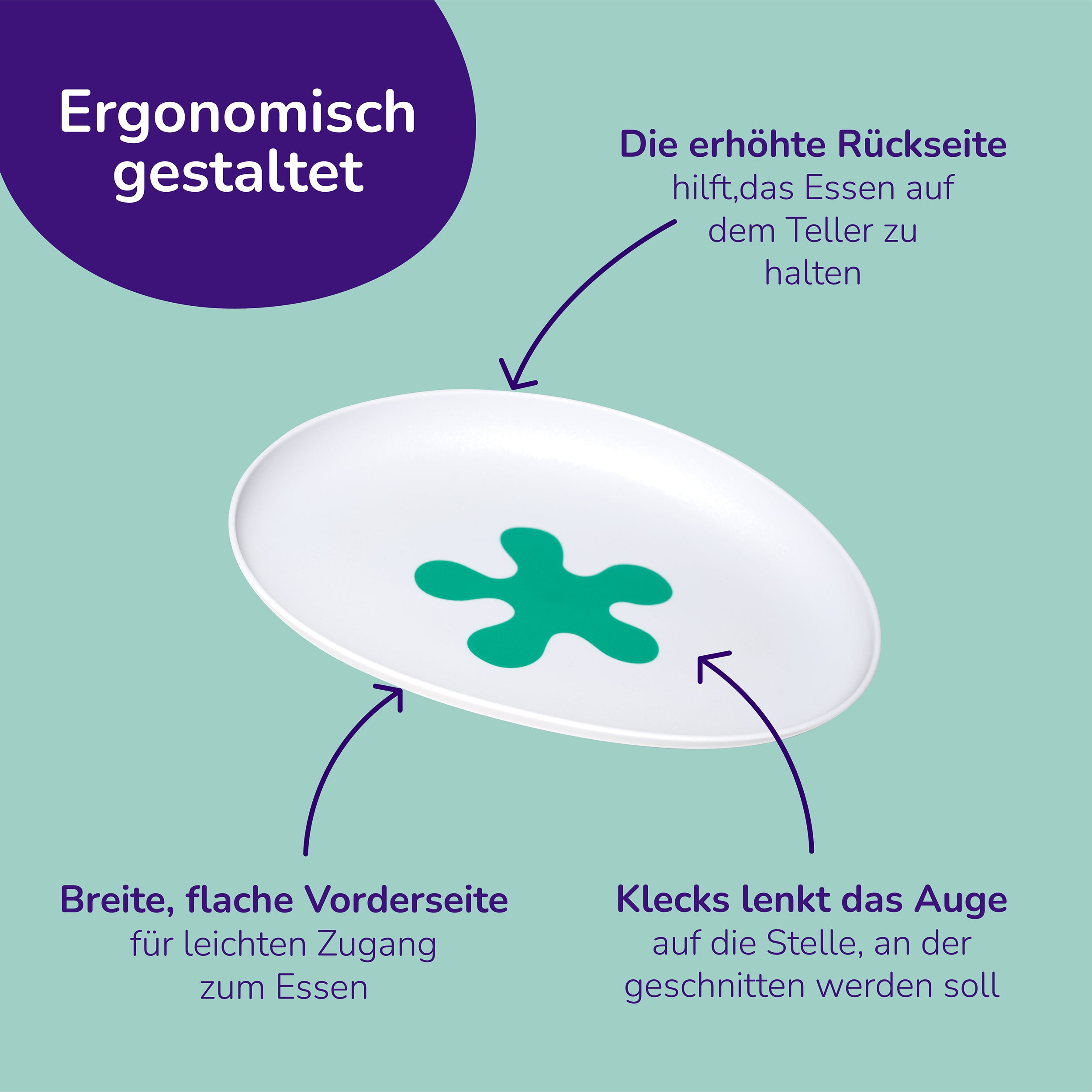doddl Anti-Rutsch-Platte für Kleinkinder