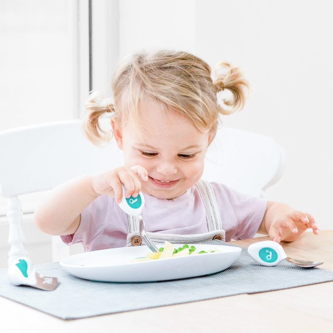 Doddl Kleinkinder-Besteckset  (Löffel, Gabel & Messer) mit Etui.