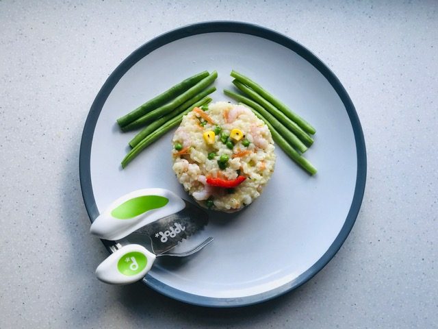 pea and carrot paella - recipe from doddl|||