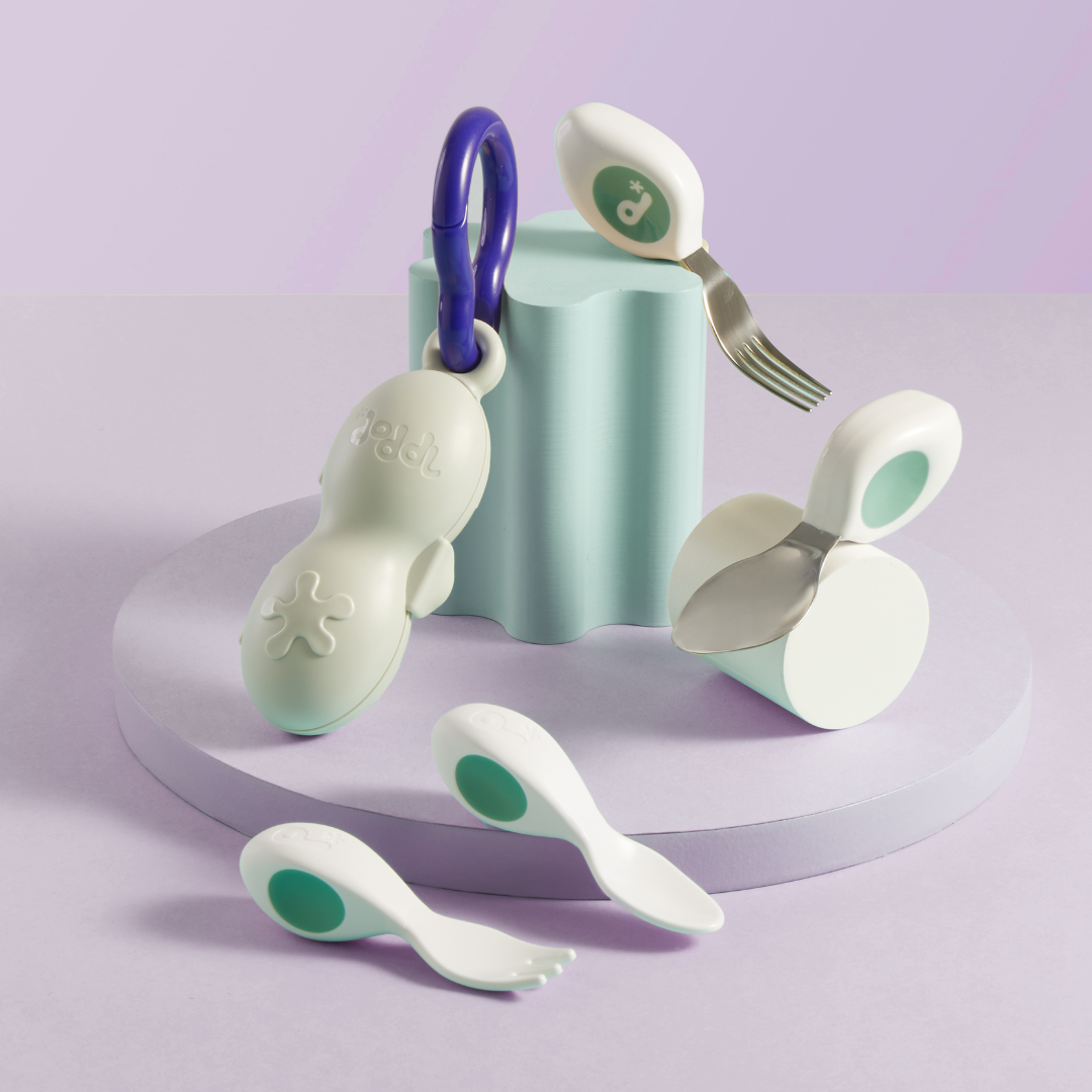 doddl baby & toddler cutlery + travel case